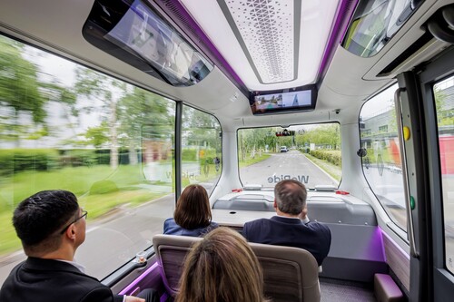 Autonomous shuttle from We Ride and Renault for the Roland-Garros tennis tournament.