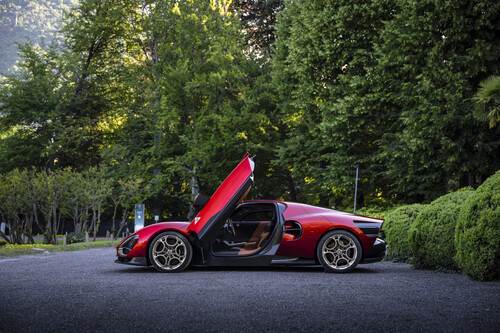 Received the &quot;Design Award for Concept Cars &amp; Prototypes&quot; at the Concorso d&#039;Eleganza Villa d&#039;Este 2024: Alfa Romeo 33 Stradale.