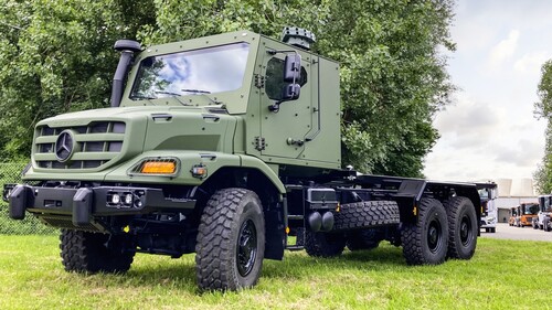 Mercedes-Benz Zetros 6x6 with armored driver&#039;s cab ex works.