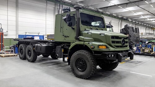 Mercedes-Benz Zetros 6x6 with armored driver&#039;s cab ex works.