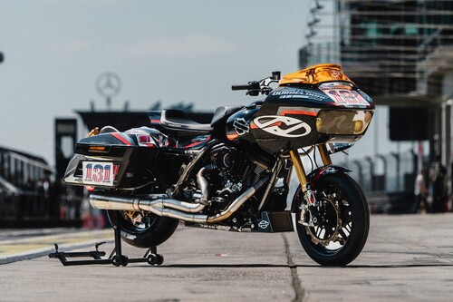 Racing bagger from Harley-Davidson.