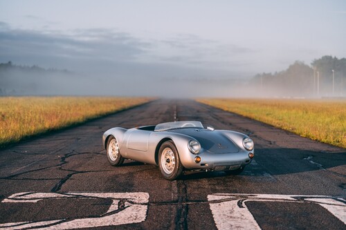 RM Sotheby’s versteigert diesen 1955er Porsche 550 Spyder zum Schätzpreis von mindestens 3,5 Millionen Euro. 