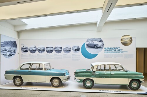 Skoda is commemorating the start of production of the 1000 MB in 1964 with a special exhibition: the 14 vehicle exhibits also include the 976 and 988 prototypes from the 1950s.