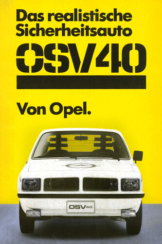 Advertisement from 1974 for the Opel OSV 40.